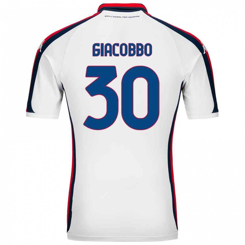 Homem Camisola Giulia Giacobbo #30 Branco Alternativa 2024/25 Camisa Brasil