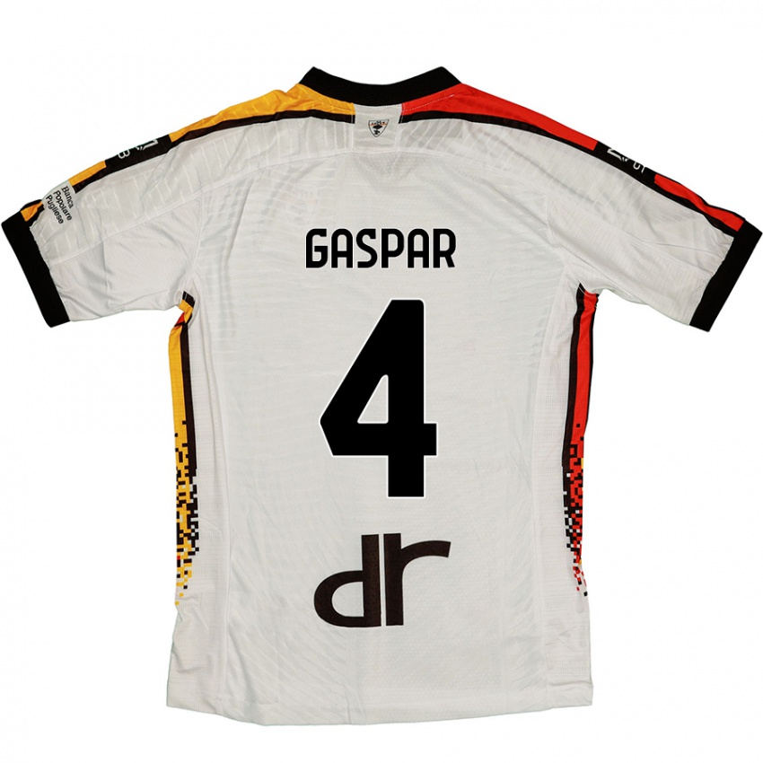 Homem Camisola Kialonda Gaspar #4 Preto Branco Alternativa 2024/25 Camisa Brasil