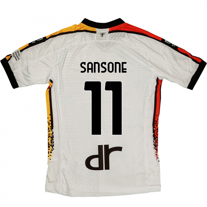 Homem Camisola Nicola Sansone #11 Preto Branco Alternativa 2024/25 Camisa Brasil