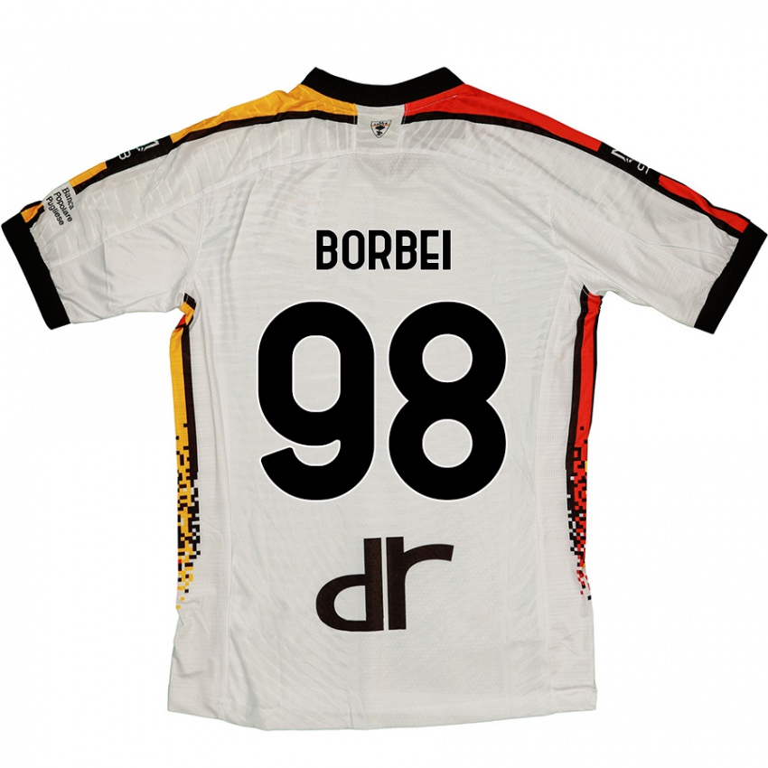 Homem Camisola Alexandru Borbei #98 Preto Branco Alternativa 2024/25 Camisa Brasil