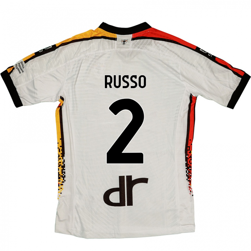 Homem Camisola Luca Russo #2 Preto Branco Alternativa 2024/25 Camisa Brasil