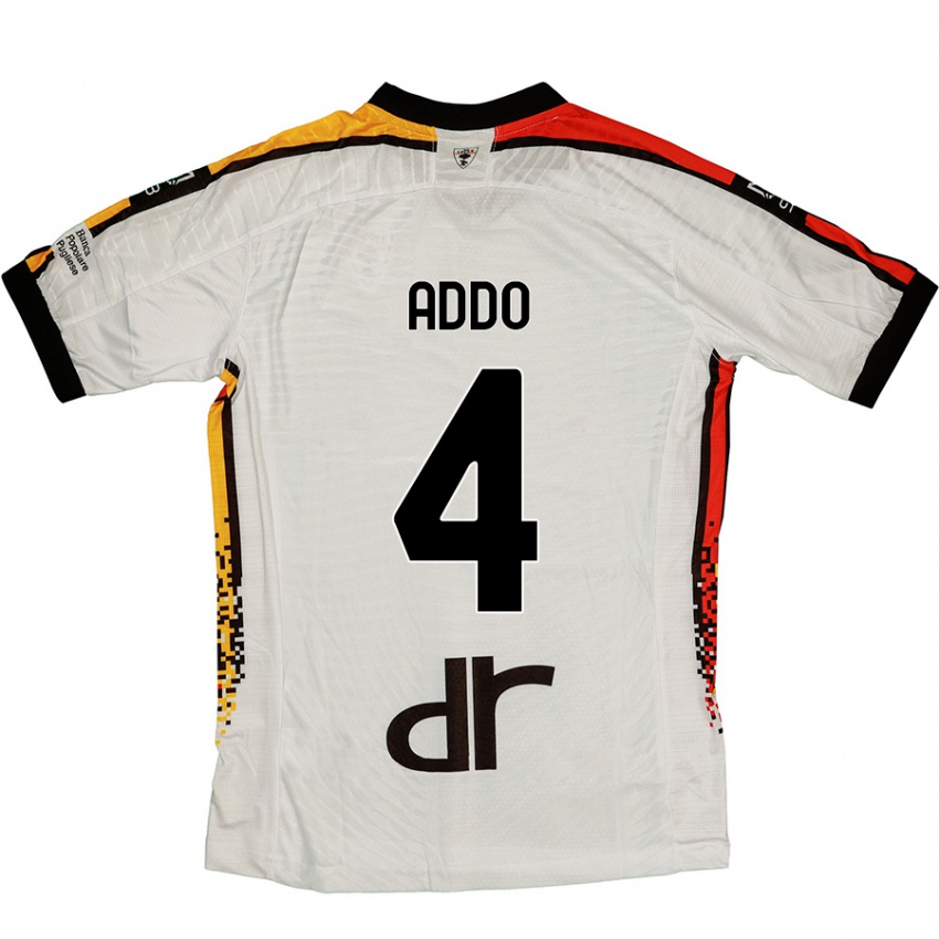 Homem Camisola Vernon Addo #4 Preto Branco Alternativa 2024/25 Camisa Brasil