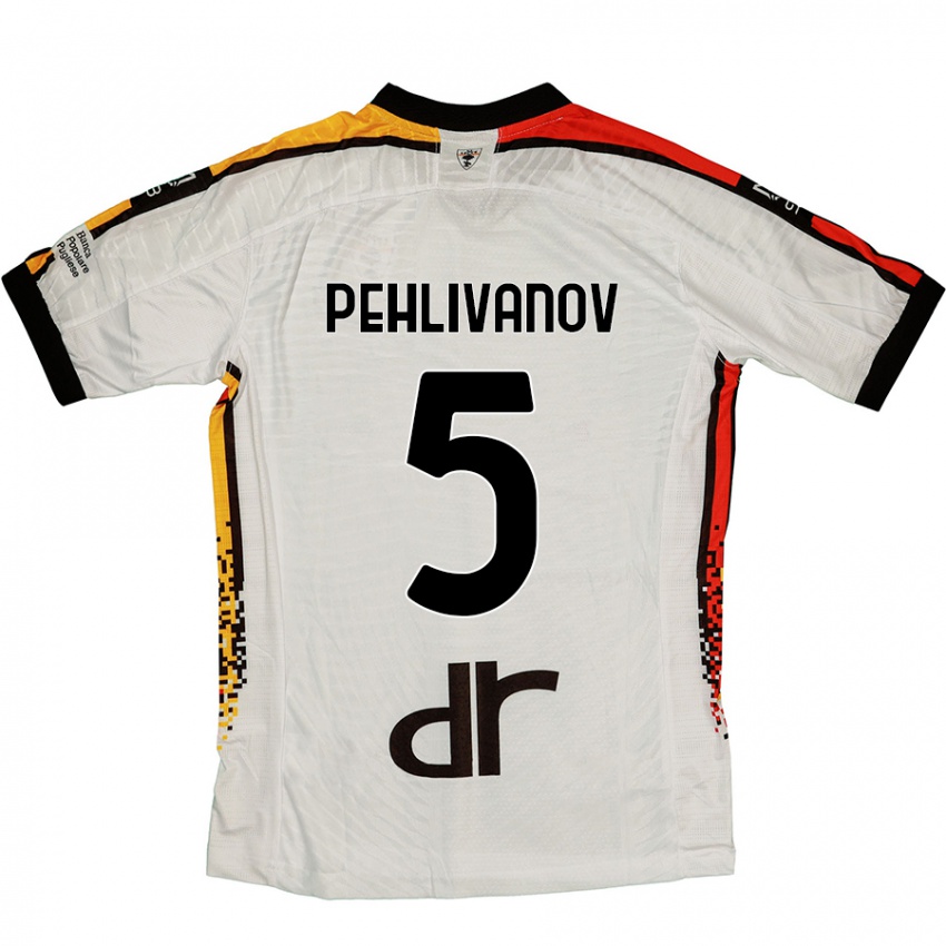 Homem Camisola Cristian Pehlivanov #5 Preto Branco Alternativa 2024/25 Camisa Brasil