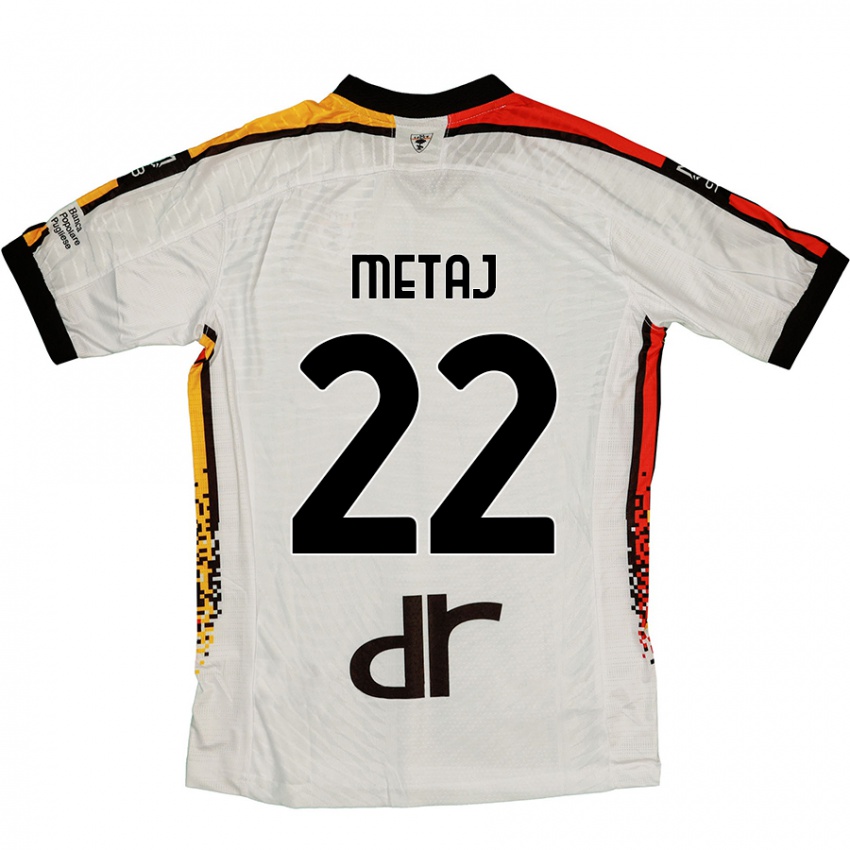 Homem Camisola Dejvi Metaj #22 Preto Branco Alternativa 2024/25 Camisa Brasil