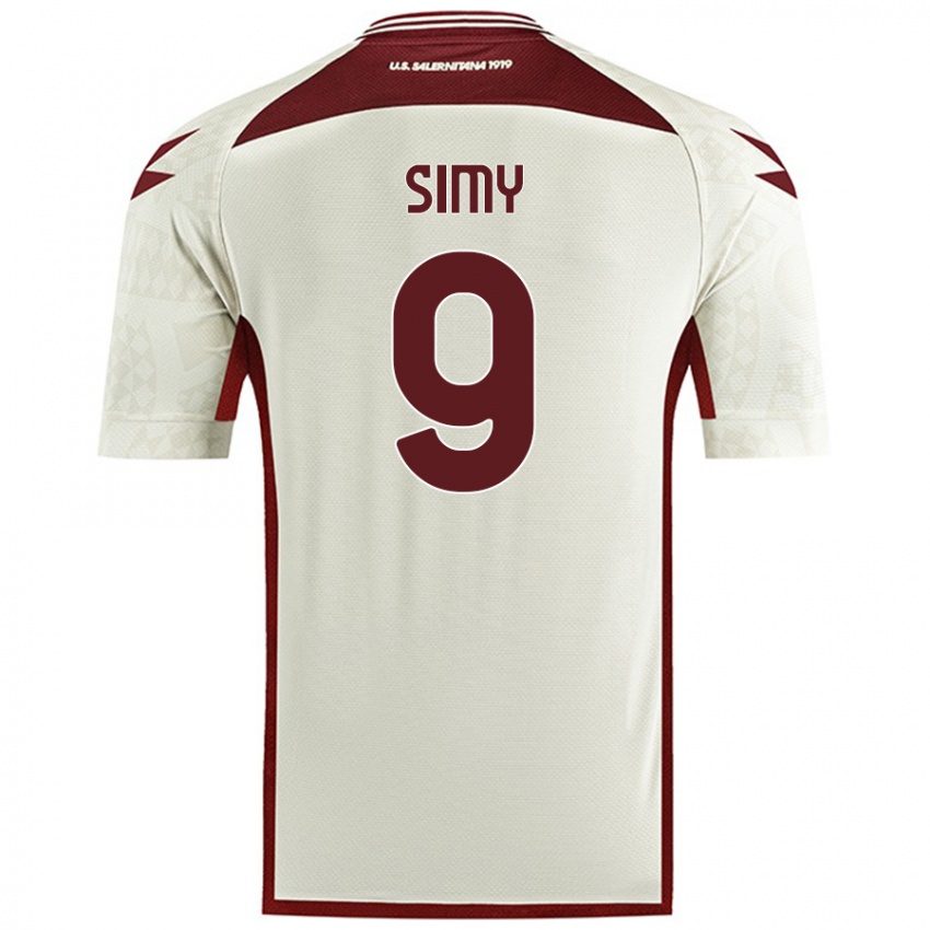 Homem Camisola Simy #9 Cor Do Creme Alternativa 2024/25 Camisa Brasil