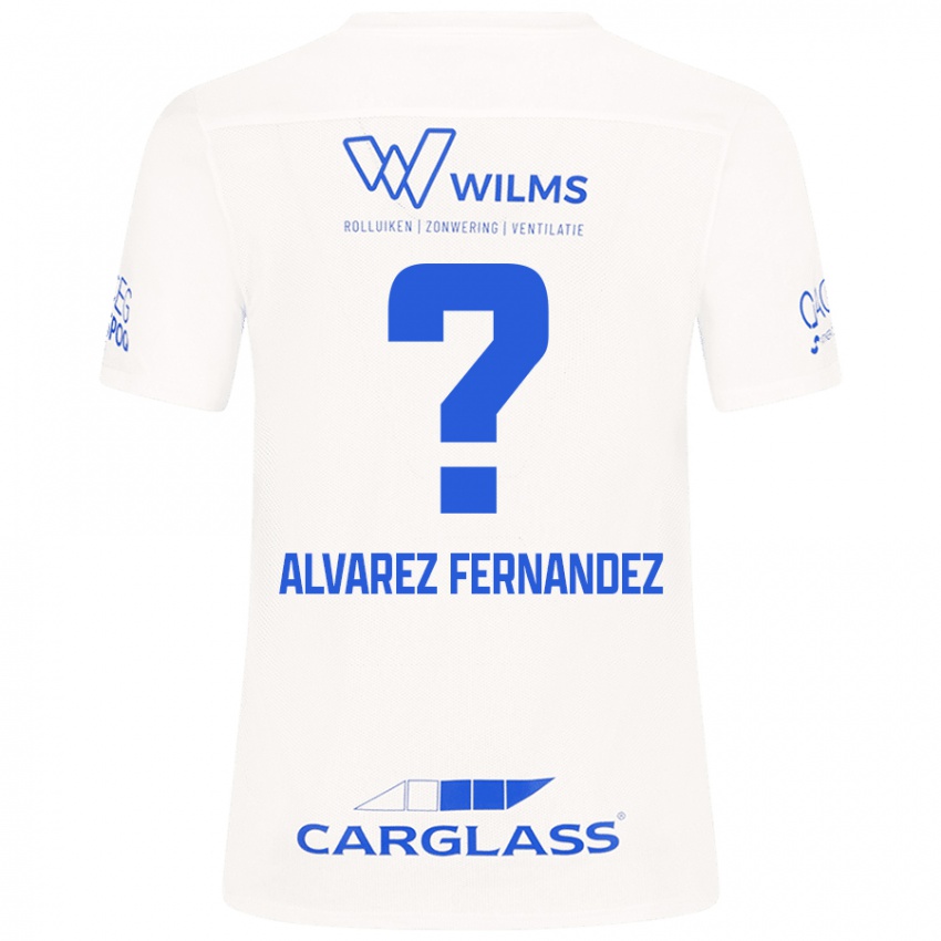 Homem Camisola Loïc Alvarez Fernandez #0 Branco Alternativa 2024/25 Camisa Brasil