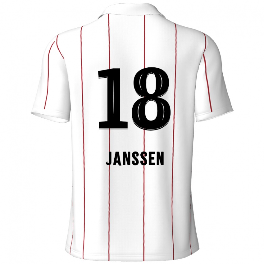 Homem Camisola Vincent Janssen #18 Preto Branco Alternativa 2024/25 Camisa Brasil