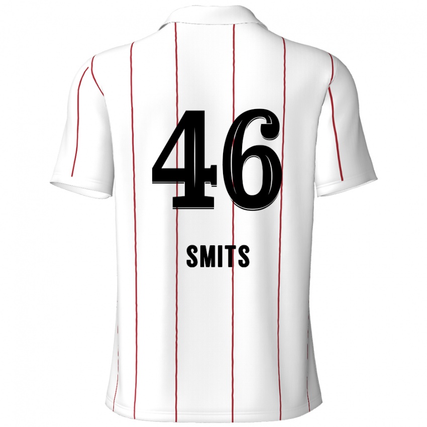 Homem Camisola Milan Smits #46 Preto Branco Alternativa 2024/25 Camisa Brasil