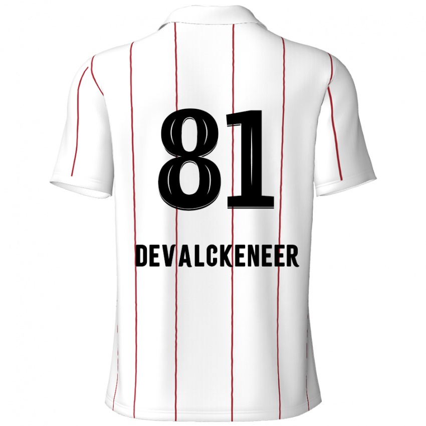 Homem Camisola Niels Devalckeneer #81 Preto Branco Alternativa 2024/25 Camisa Brasil