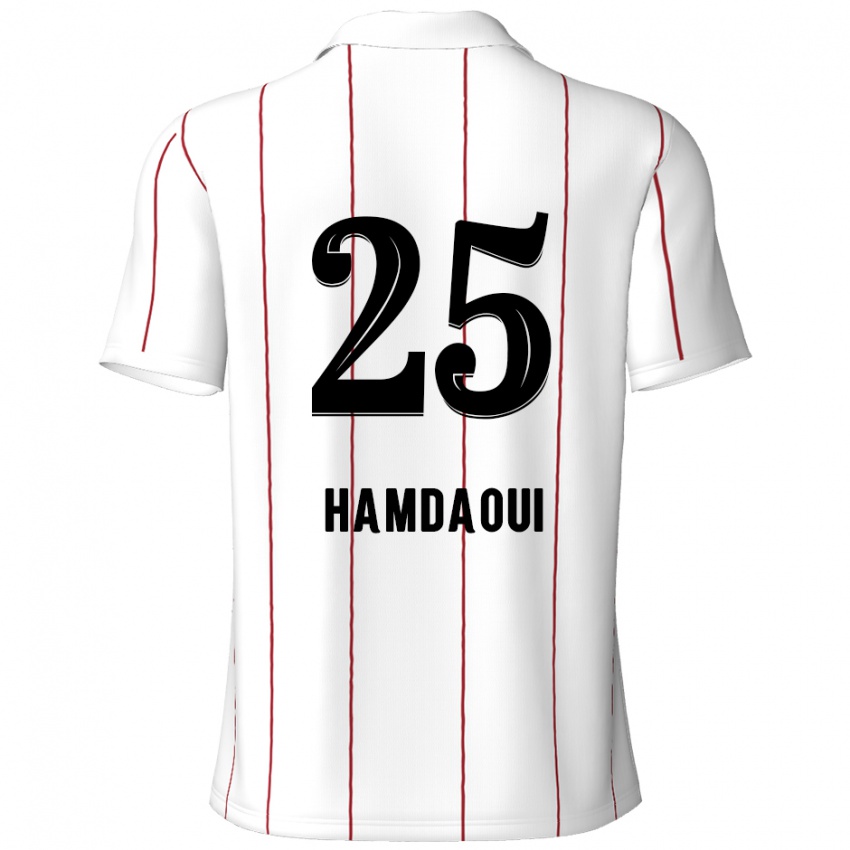 Homem Camisola Youssef Hamdaoui #25 Preto Branco Alternativa 2024/25 Camisa Brasil