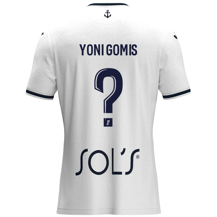 Homem Camisola Yoni Gomis #0 Azul Escuro Branco Alternativa 2024/25 Camisa Brasil