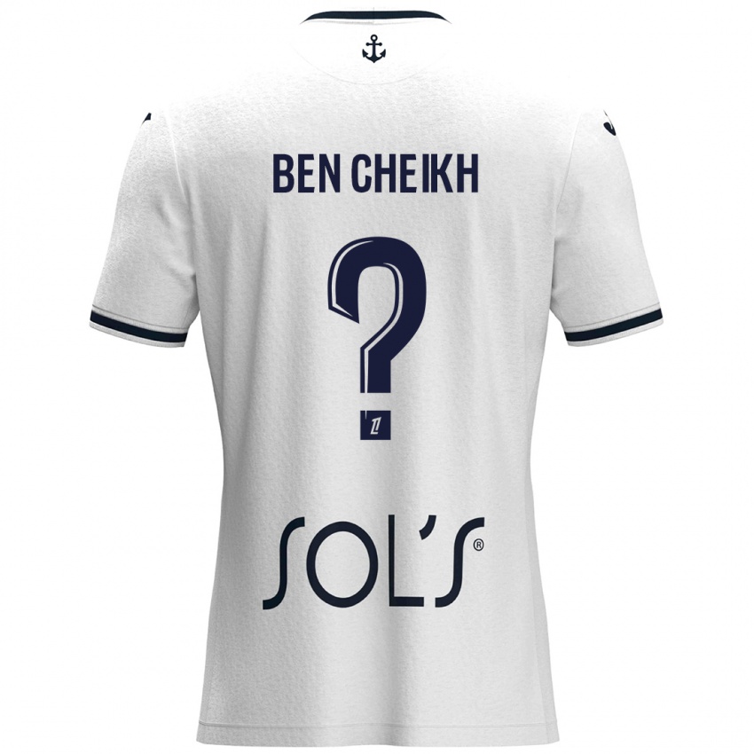 Homem Camisola Ayman Ben Cheikh #0 Azul Escuro Branco Alternativa 2024/25 Camisa Brasil