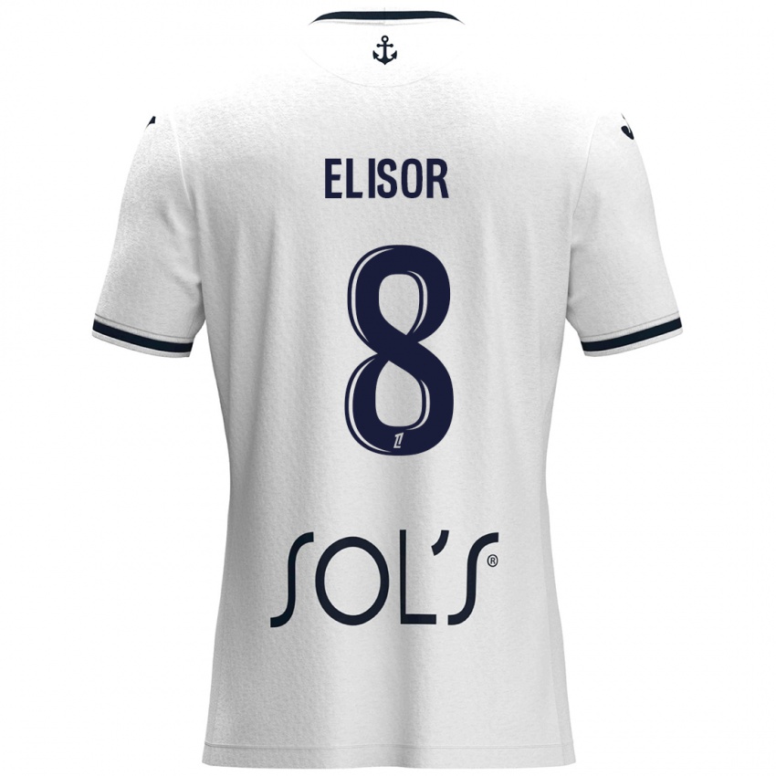 Homem Camisola Salomé Elisor #8 Azul Escuro Branco Alternativa 2024/25 Camisa Brasil