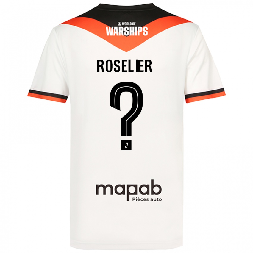 Homem Camisola Nathan Roselier #0 Branco Alternativa 2024/25 Camisa Brasil