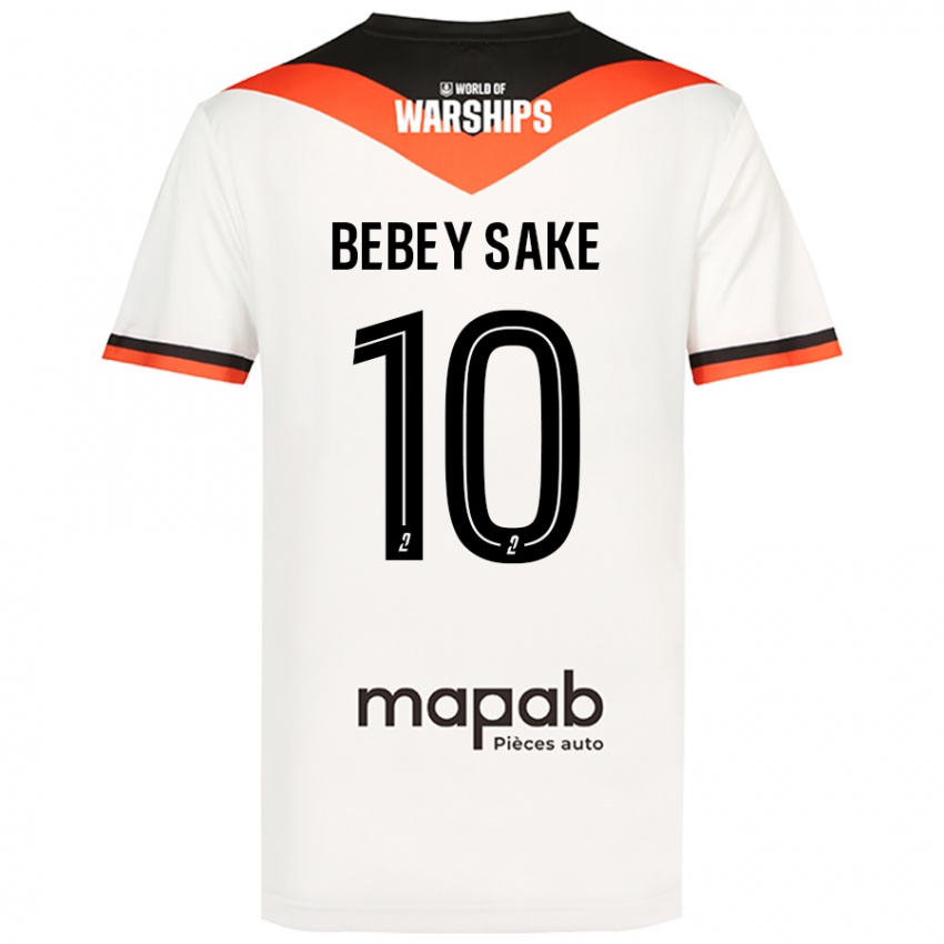 Homem Camisola Mattéo Bebey Sake #10 Branco Alternativa 2024/25 Camisa Brasil