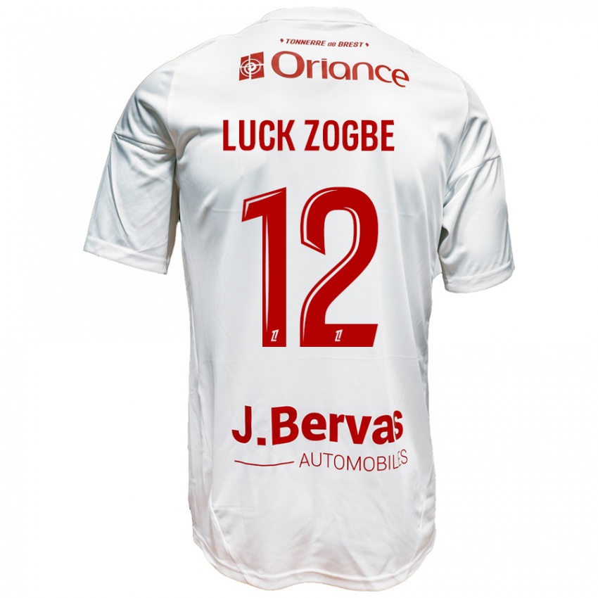 Homem Camisola Luck Zogbé #12 Vermelho Branco Alternativa 2024/25 Camisa Brasil