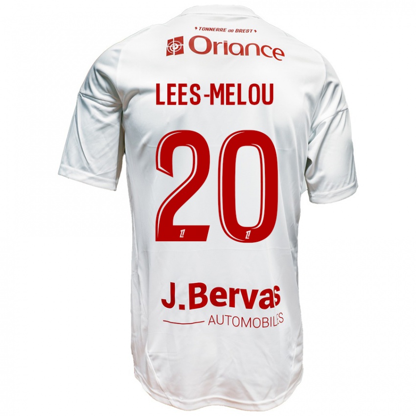 Homem Camisola Pierre Lees-Melou #20 Vermelho Branco Alternativa 2024/25 Camisa Brasil