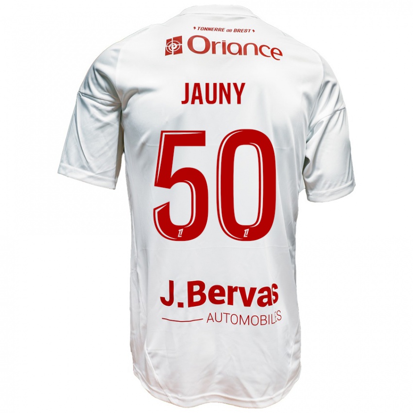 Homem Camisola Noah Jauny #50 Vermelho Branco Alternativa 2024/25 Camisa Brasil