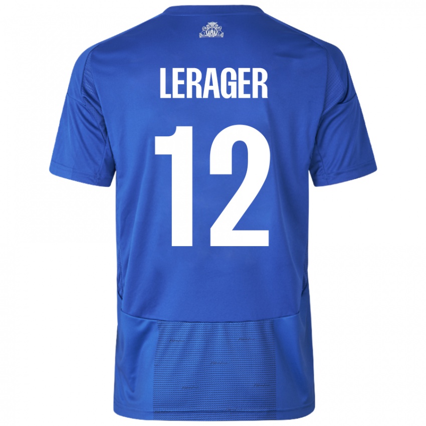 Homem Camisola Lukas Lerager #12 Azul Branco Alternativa 2024/25 Camisa Brasil