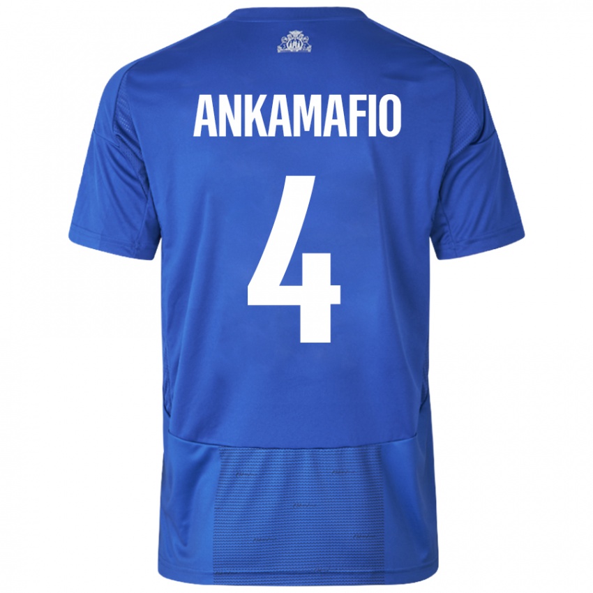 Homem Camisola Graham Ankamafio #4 Azul Branco Alternativa 2024/25 Camisa Brasil