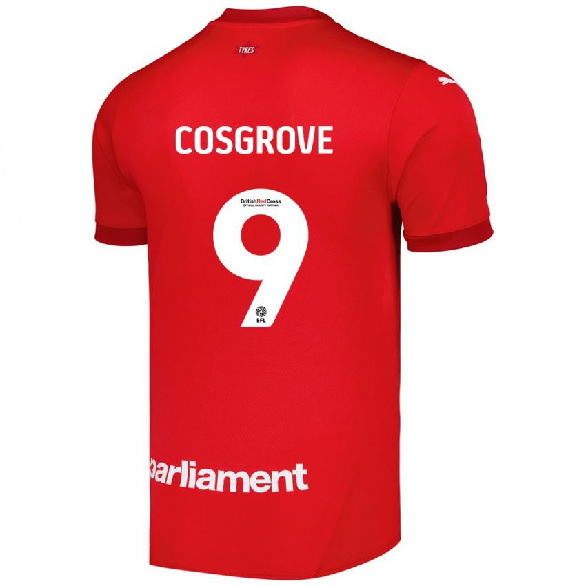 Mulher Camisola Sam Cosgrove #9 Vermelho Principal 2024/25 Camisa Brasil