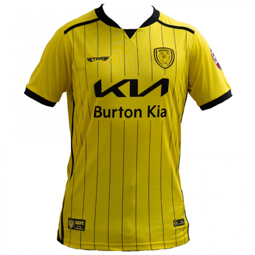 Mulher Camisola Julian Larsson #22 Amarelo Principal 2024/25 Camisa Brasil