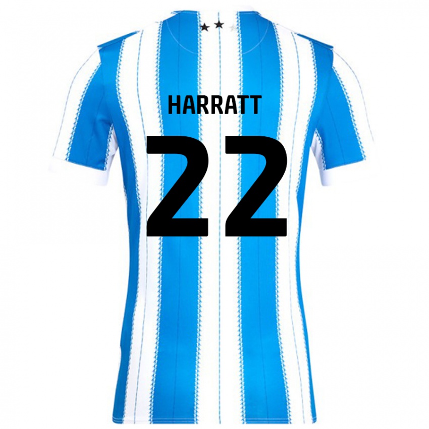 Mulher Camisola Kian Harratt #22 Azul Branco Principal 2024/25 Camisa Brasil