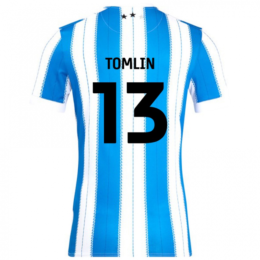 Mulher Camisola Phoebe Tomlin #13 Azul Branco Principal 2024/25 Camisa Brasil