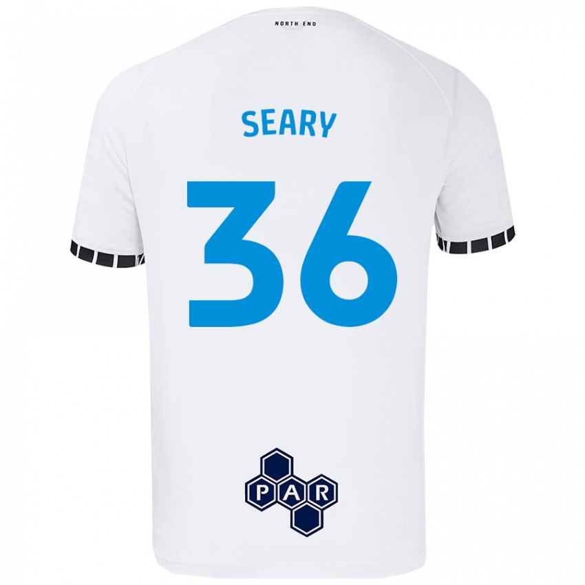 Mulher Camisola Josh Seary #36 Branco Principal 2024/25 Camisa Brasil