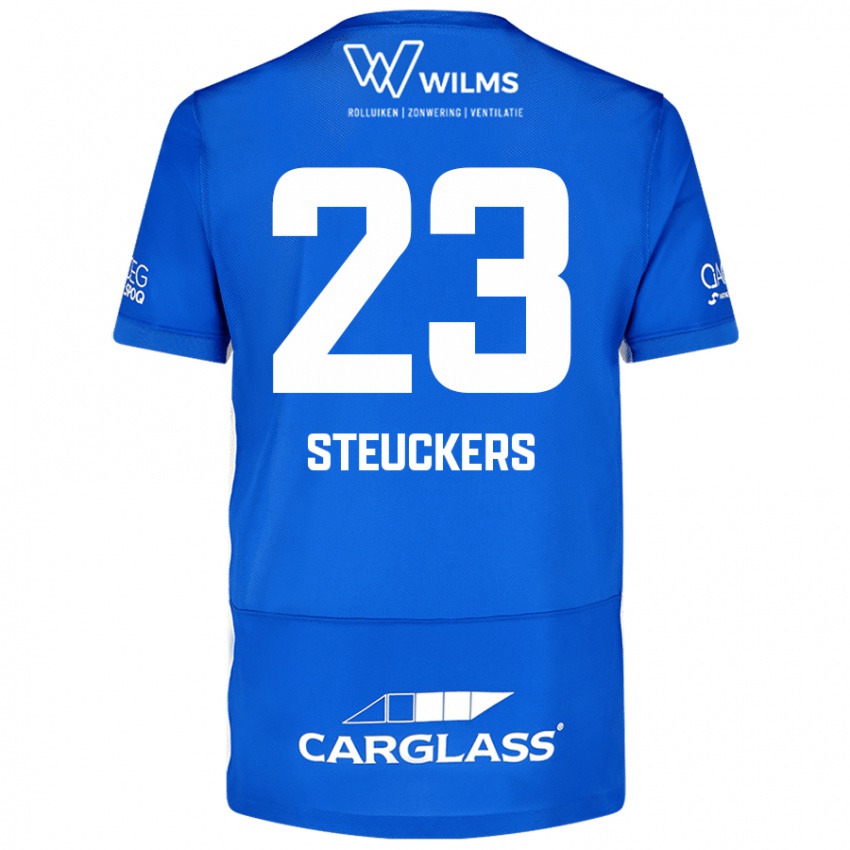 Mulher Camisola Jarne Steuckers #23 Azul Principal 2024/25 Camisa Brasil