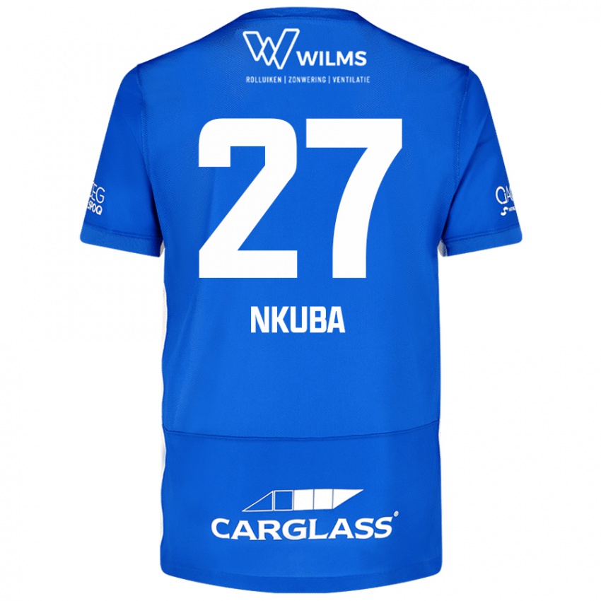 Mulher Camisola Ken Nkuba #27 Azul Principal 2024/25 Camisa Brasil