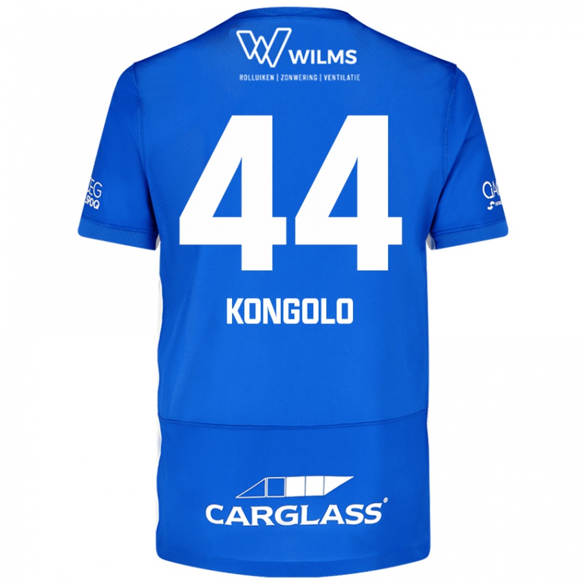 Mulher Camisola Josue Kongolo #44 Azul Principal 2024/25 Camisa Brasil