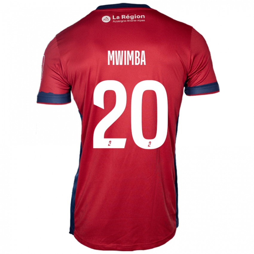 Mulher Camisola Josué Mwimba Isala #20 Ligeiro Bordeaux Principal 2024/25 Camisa Brasil