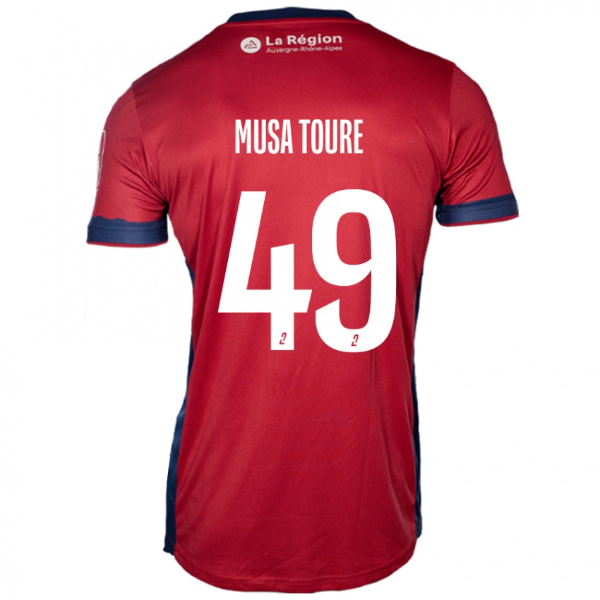 Mulher Camisola Musa Toure #49 Ligeiro Bordeaux Principal 2024/25 Camisa Brasil