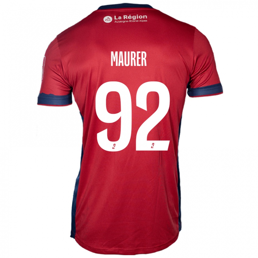 Mulher Camisola Aïman Maurer #92 Ligeiro Bordeaux Principal 2024/25 Camisa Brasil