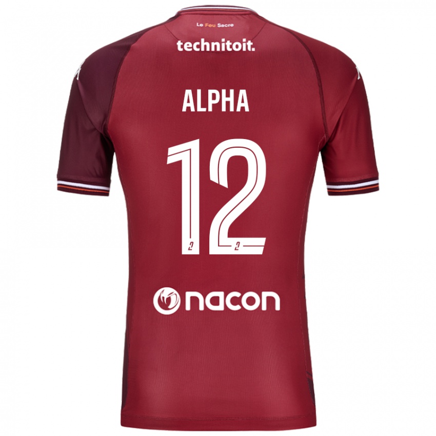 Mulher Camisola Alpha Touré #12 Granata Vermelho Principal 2024/25 Camisa Brasil