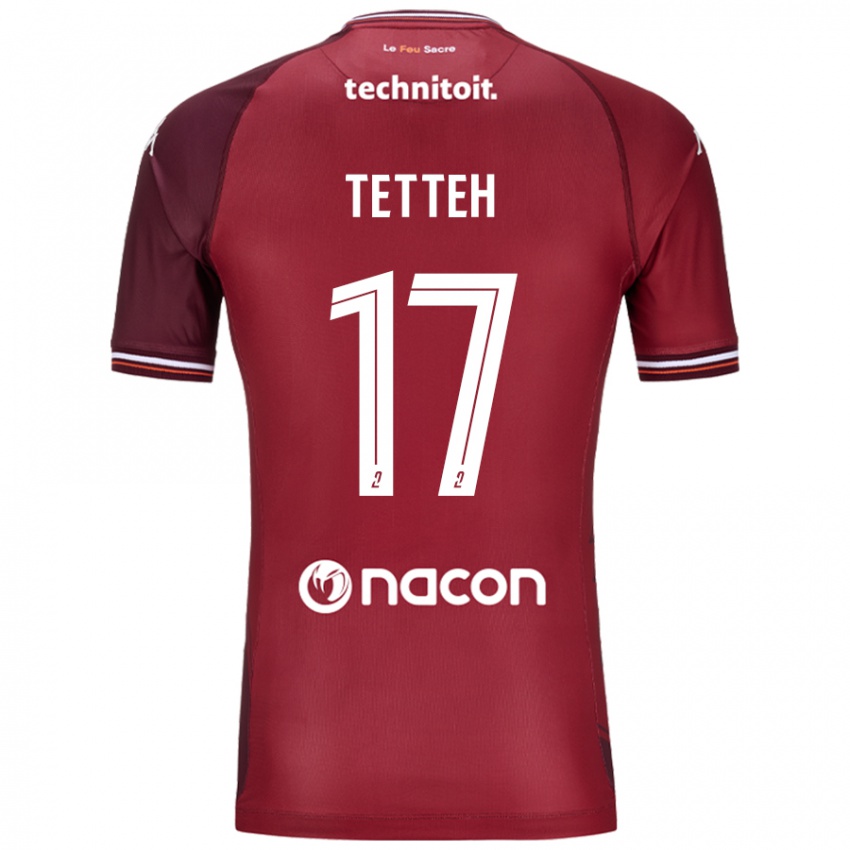 Mulher Camisola Benjamin Tetteh #17 Granata Vermelho Principal 2024/25 Camisa Brasil