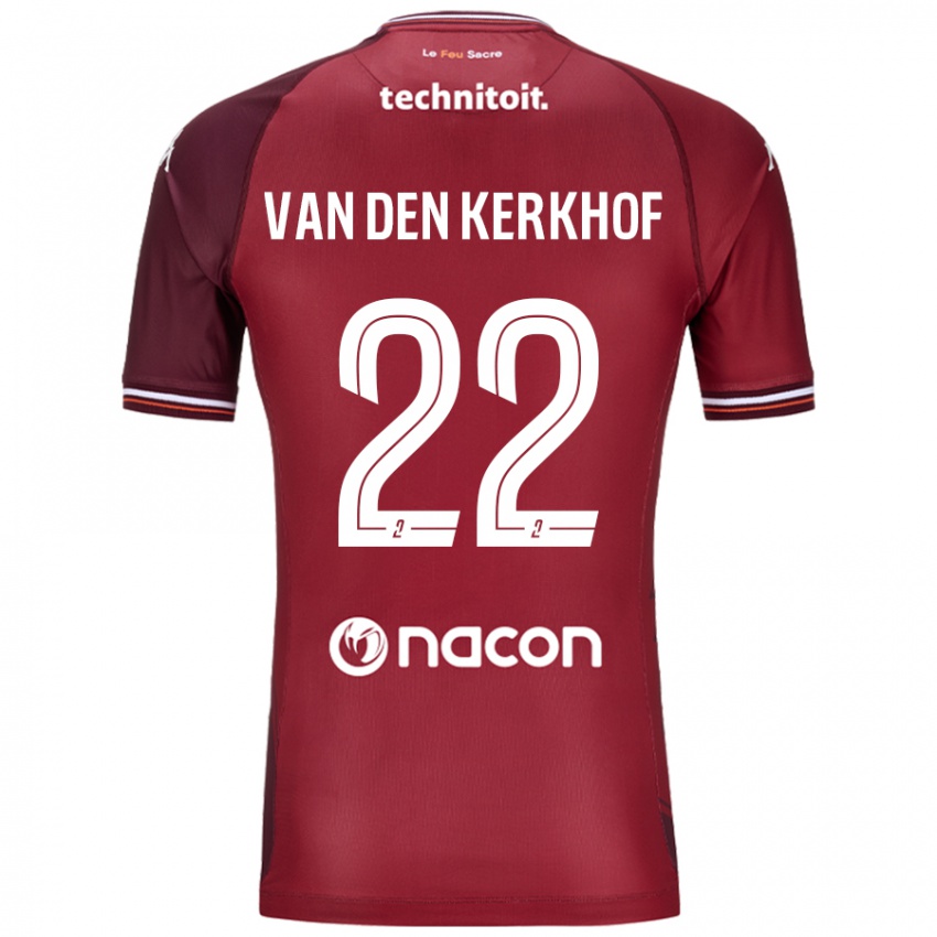 Mulher Camisola Kevin Van Den Kerkhof #22 Granata Vermelho Principal 2024/25 Camisa Brasil