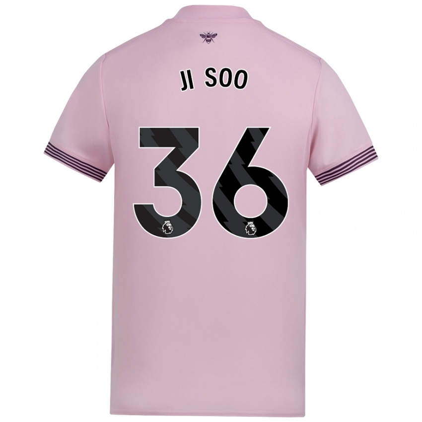 Mulher Camisola Ji-Soo Kim #36 Cor-De-Rosa Alternativa 2024/25 Camisa Brasil