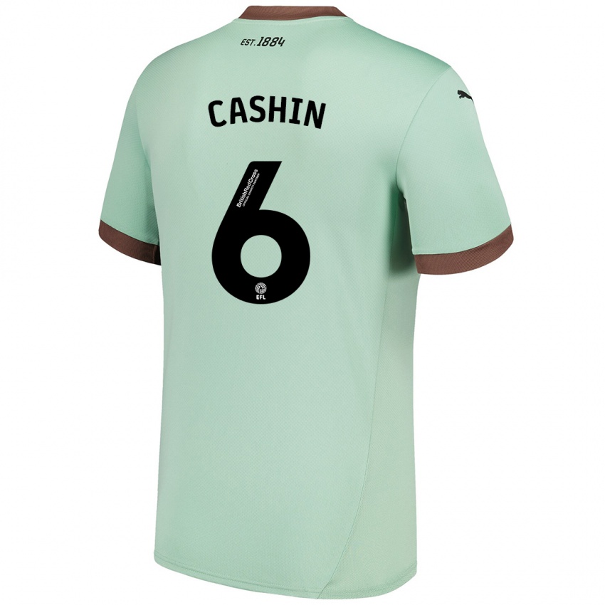 Mulher Camisola Eiran Cashin #6 Verde Claro Alternativa 2024/25 Camisa Brasil