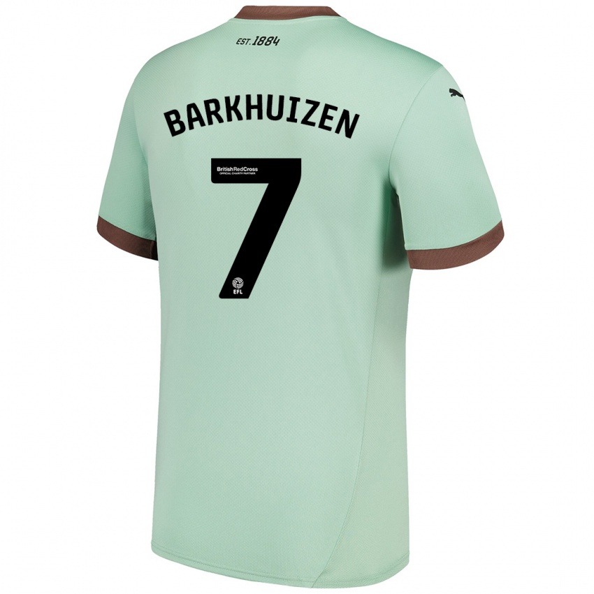 Mulher Camisola Tom Barkhuizen #7 Verde Claro Alternativa 2024/25 Camisa Brasil