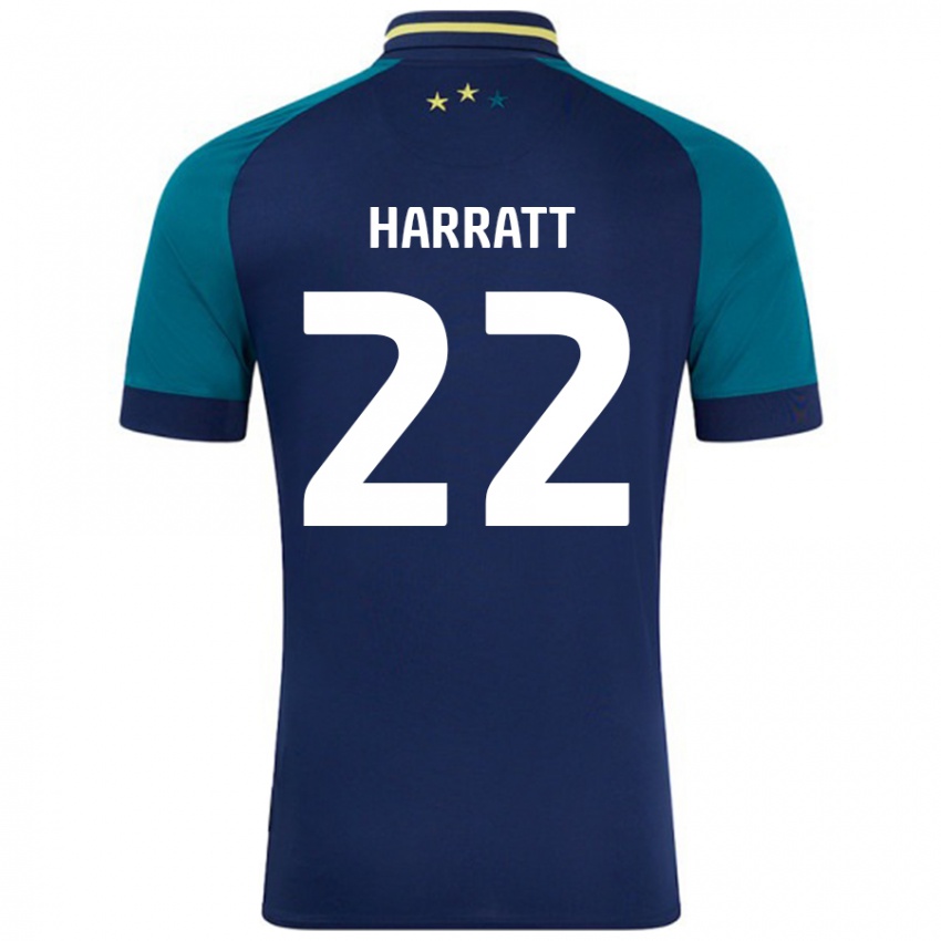 Mulher Camisola Kian Harratt #22 Verde Da Marinha Verde Alternativa 2024/25 Camisa Brasil