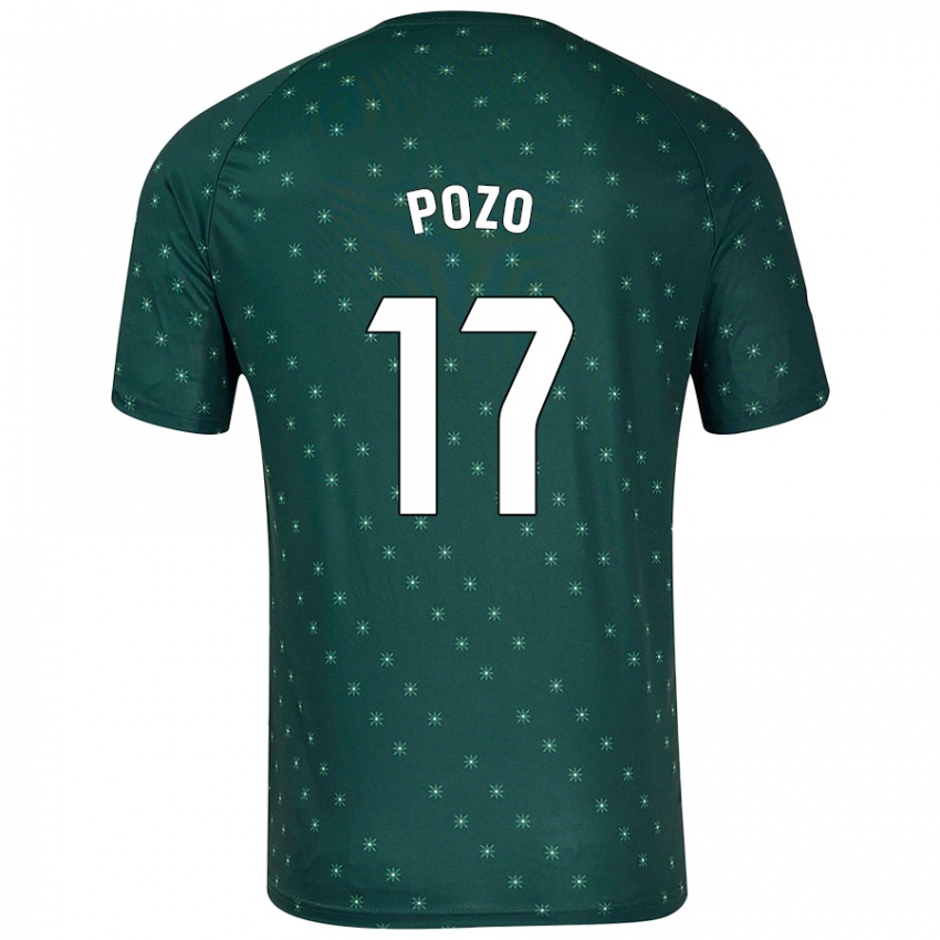 Mulher Camisola Álex Pozo #17 Verde Escuro Alternativa 2024/25 Camisa Brasil