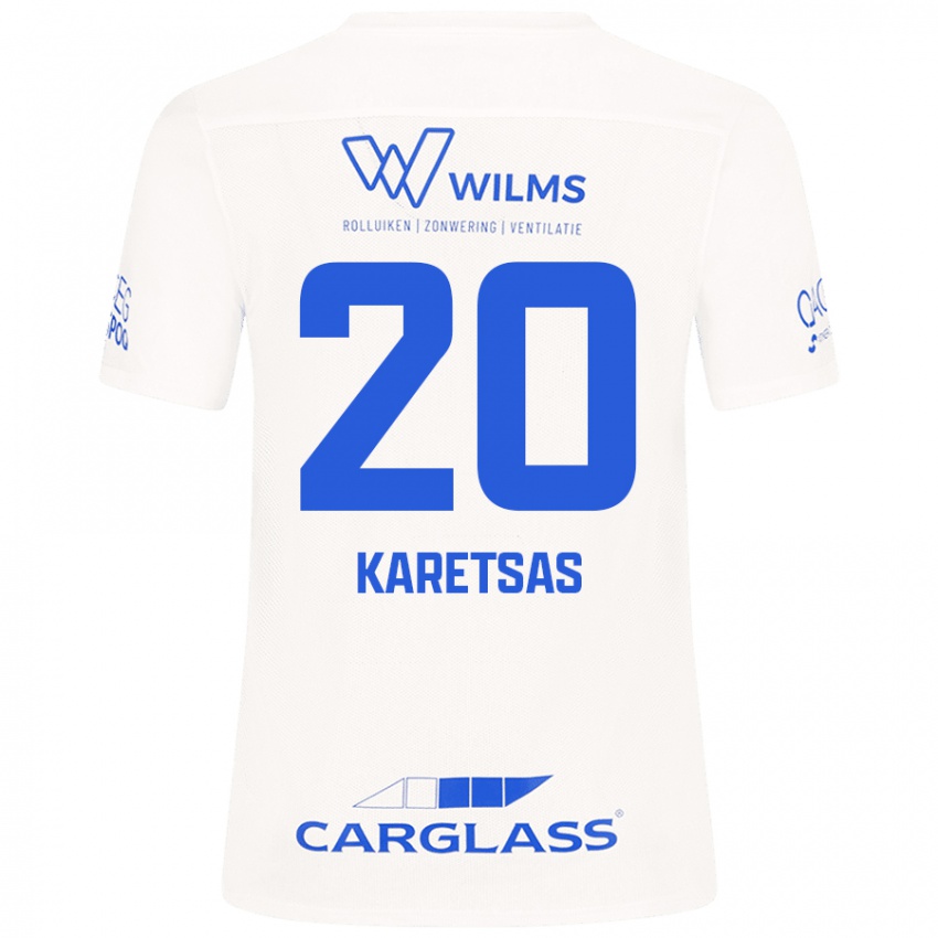 Mulher Camisola Konstantinos Karetsas #20 Branco Alternativa 2024/25 Camisa Brasil