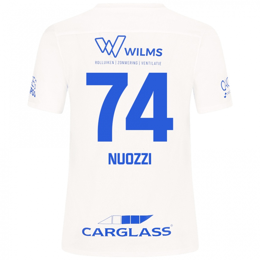 Mulher Camisola Cédric Nuozzi #74 Branco Alternativa 2024/25 Camisa Brasil