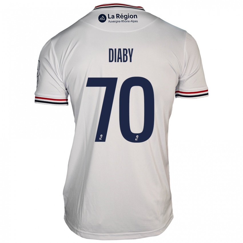 Mulher Camisola Yadaly Diaby #70 Branco Alternativa 2024/25 Camisa Brasil