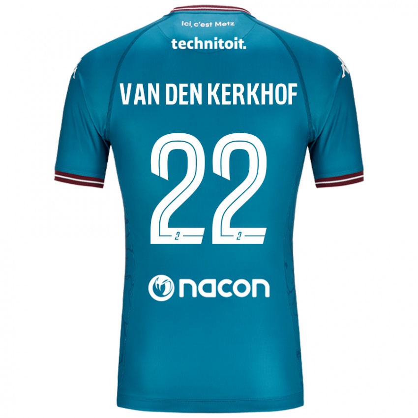 Mulher Camisola Kevin Van Den Kerkhof #22 Petrolo Bleu Alternativa 2024/25 Camisa Brasil