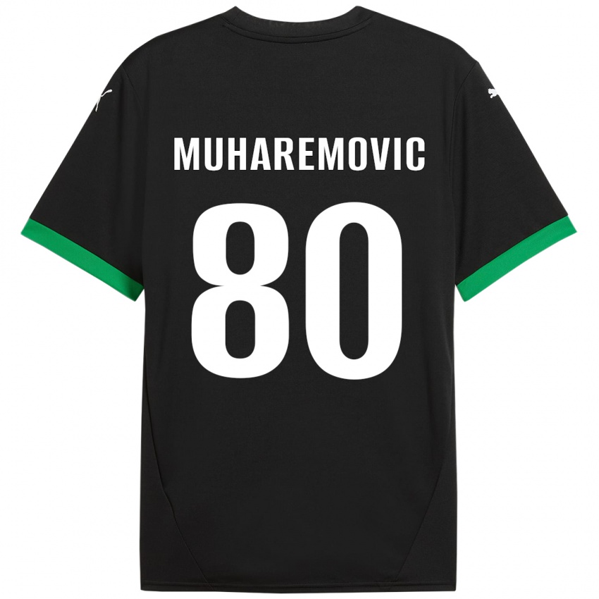 Criança Camisola Tarik Muharemovic #80 Preto Verde Escuro Principal 2024/25 Camisa Brasil