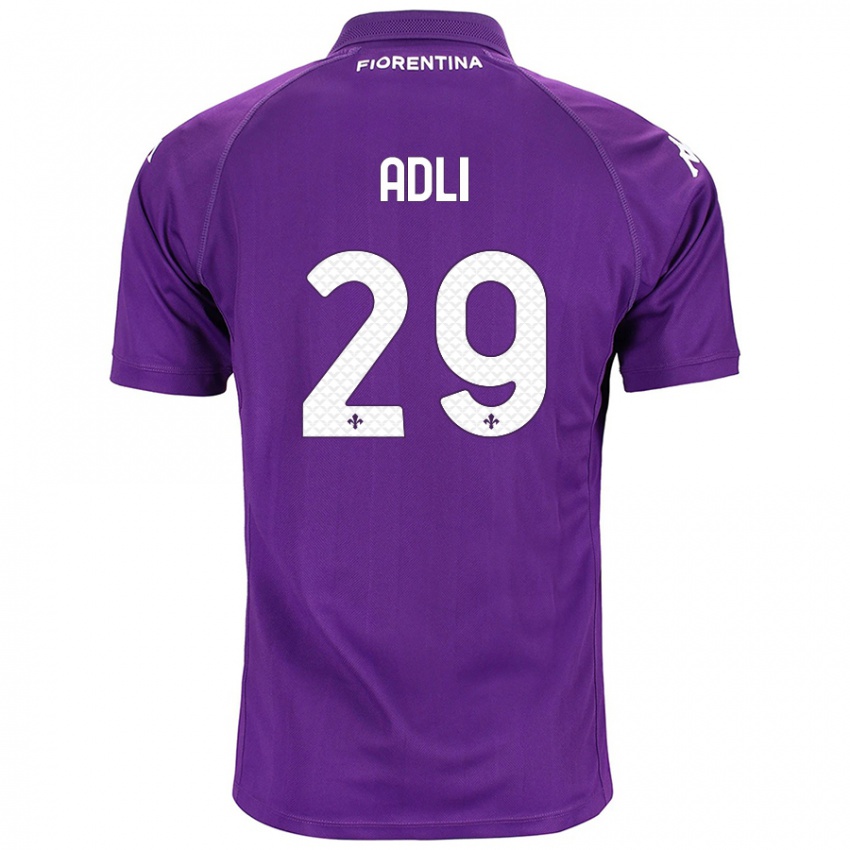 Criança Camisola Yacine Adli #29 Roxo Principal 2024/25 Camisa Brasil