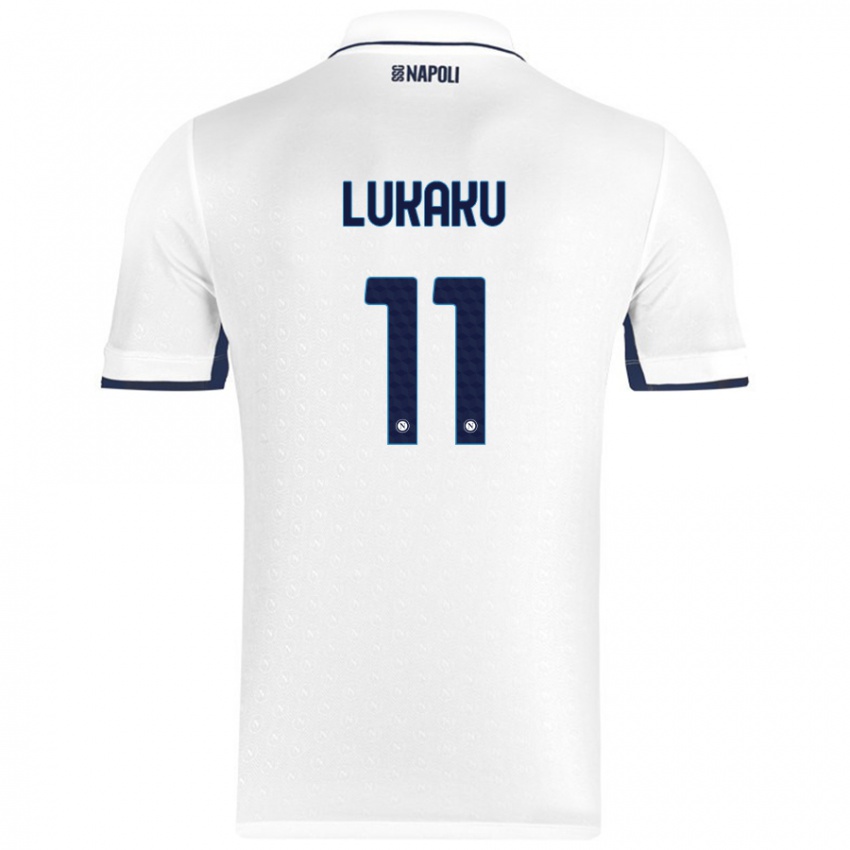 Criança Camisola Romelu Lukaku #11 Azul Real Branco Alternativa 2024/25 Camisa Brasil